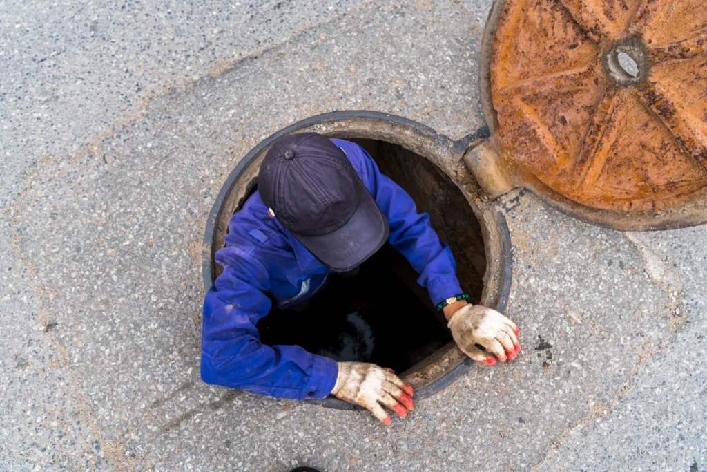 Current image: Hydro jetting drain cleaning service in Edmonton with sewer camera inspection